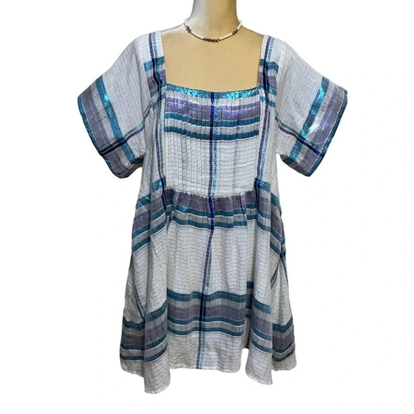 Free People NWT Oversized Mini Dress Women M - Picture 1 of 10